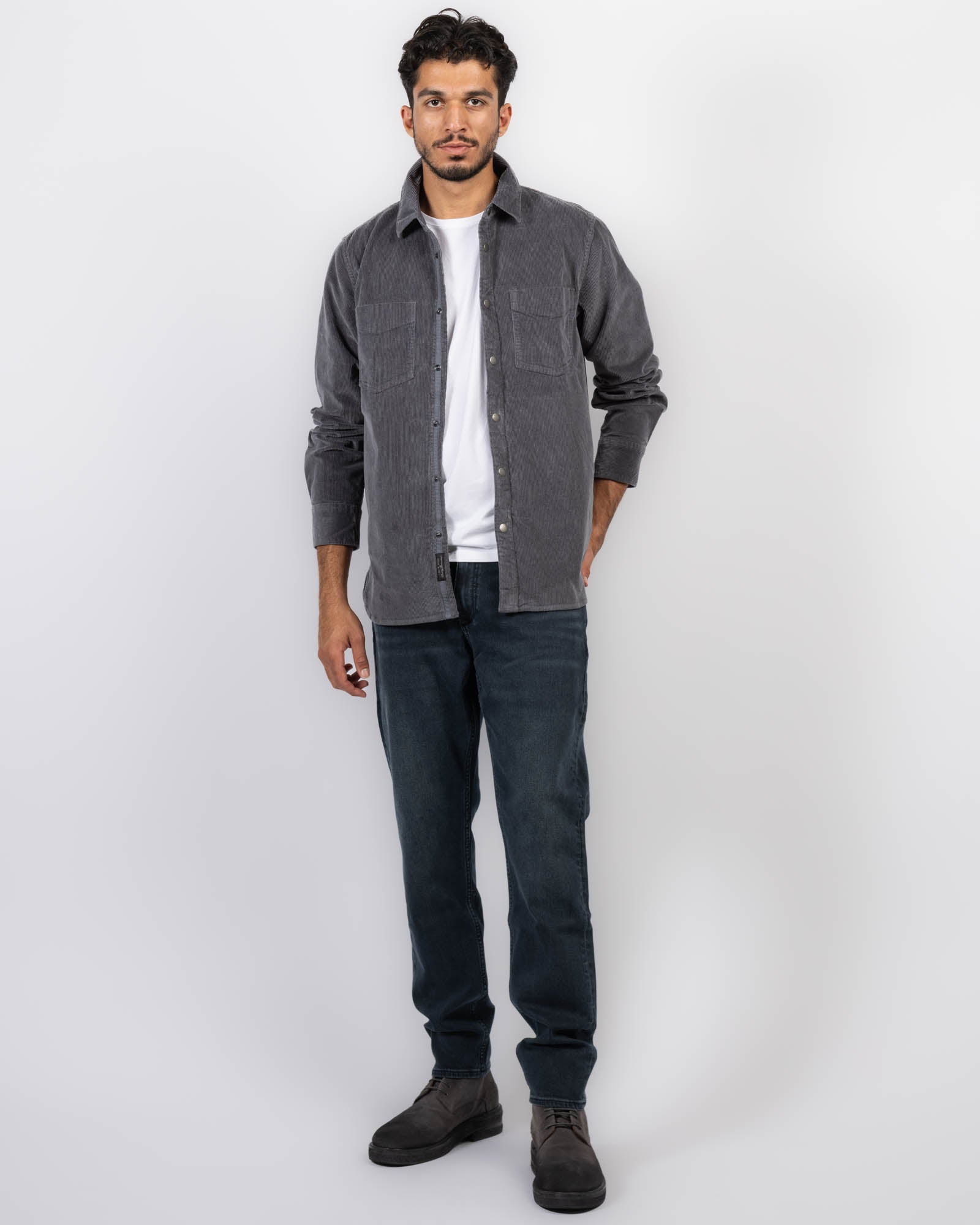 Chemise CPO en velours côtelé