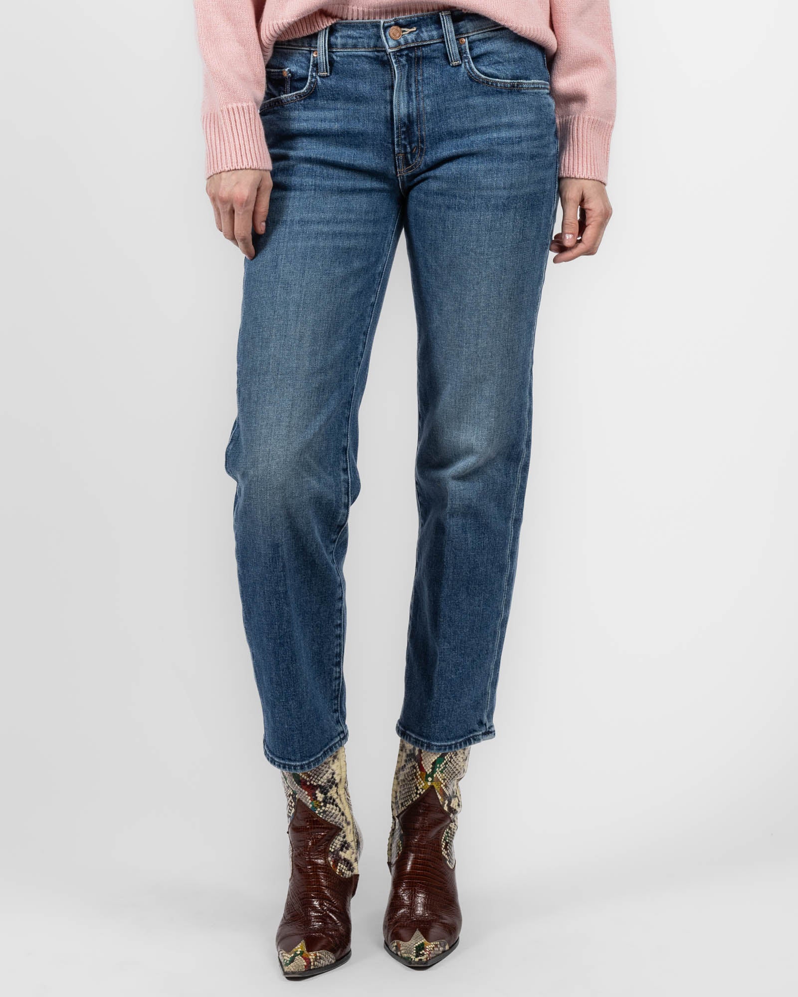 MOTHER Rambler Zip Ankle Jeans