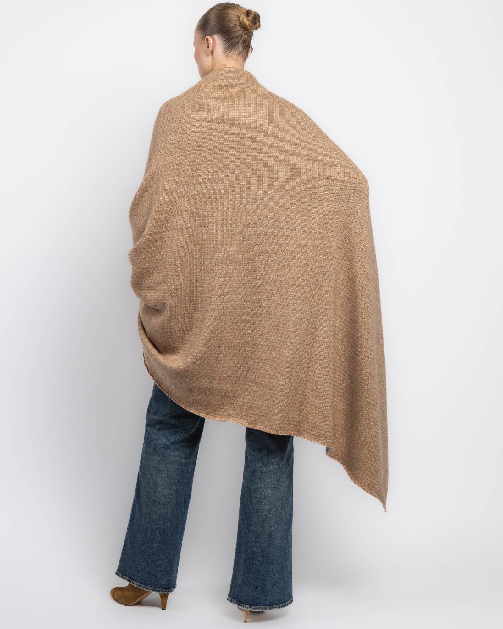 Couverture en tricot carré