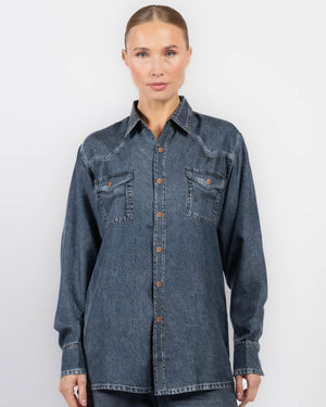 Chemise en jean à manches longues