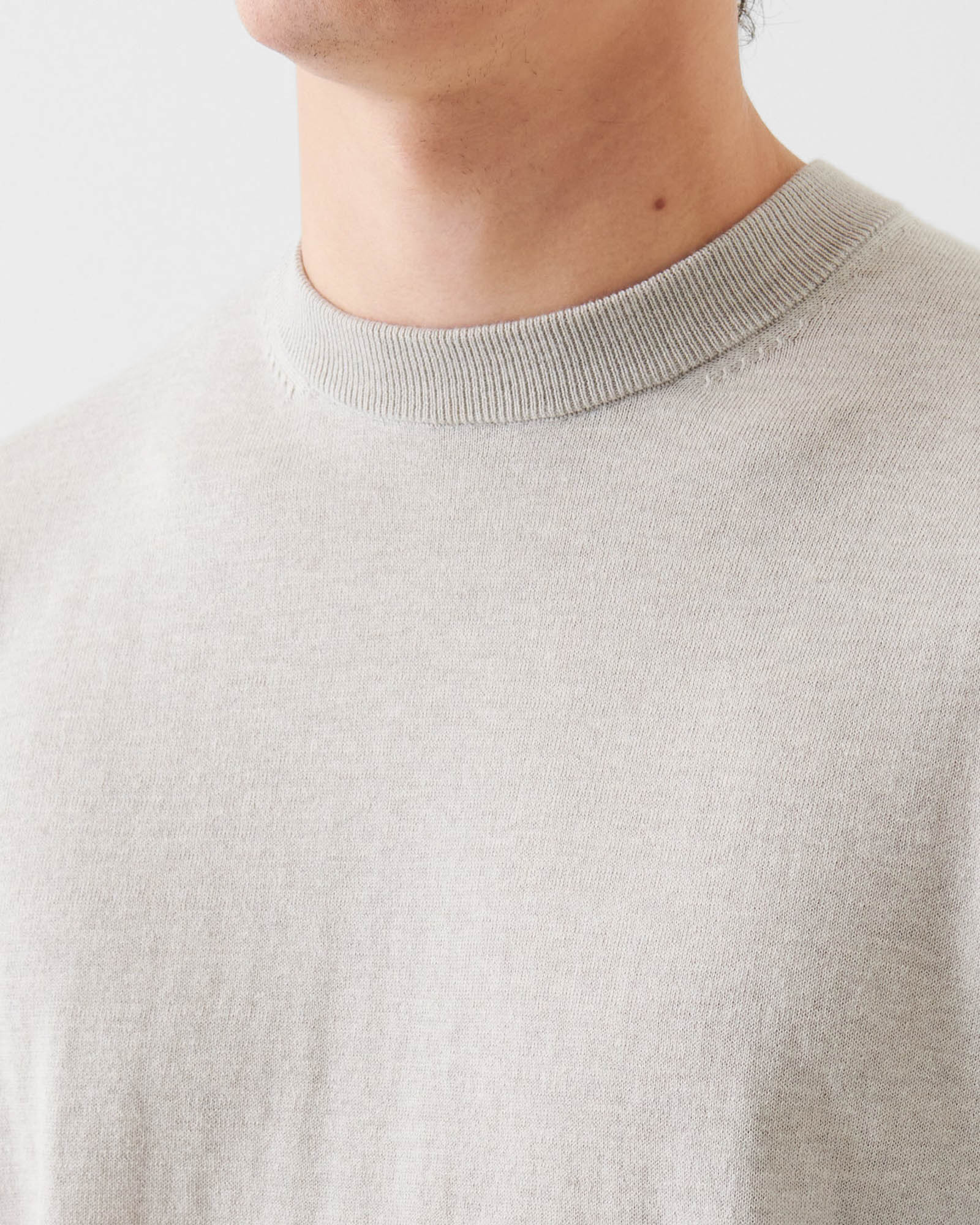 Short Sleeve Cashmere Crewneck