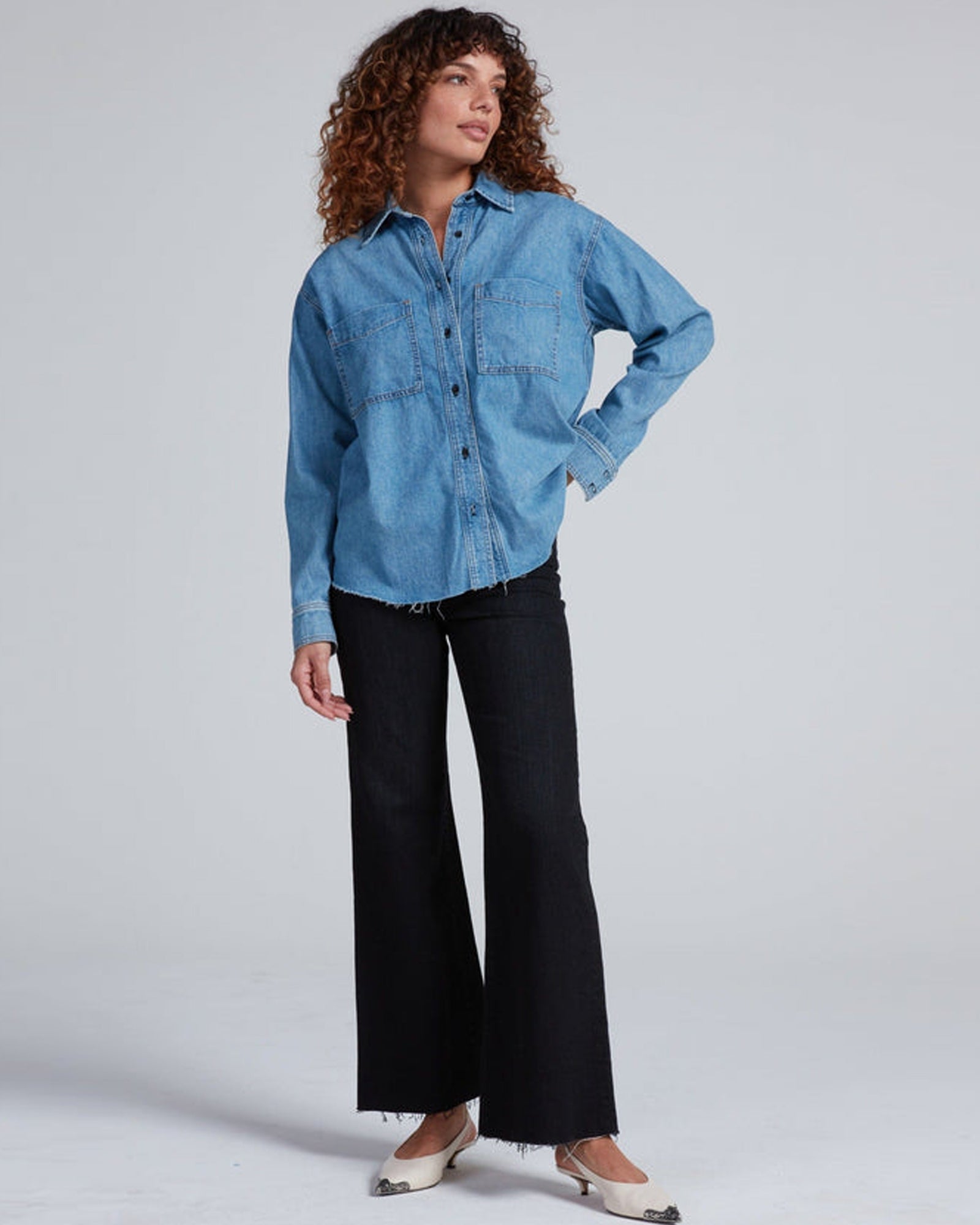 Oversized Denim Shirt