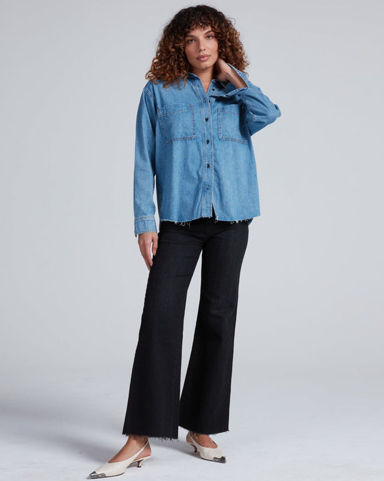 Oversized Denim Shirt