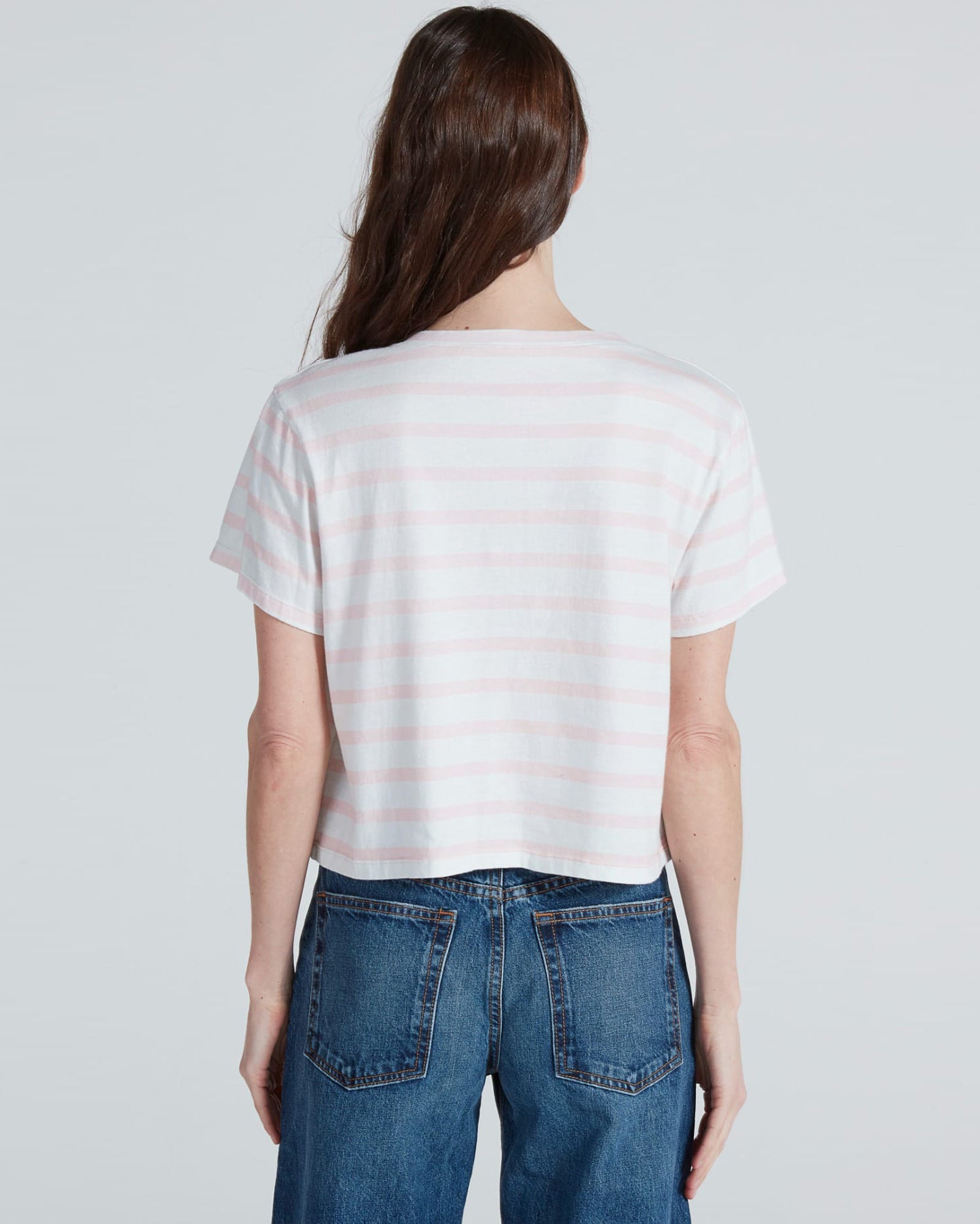 Shrunken V T-Shirt Stripe
