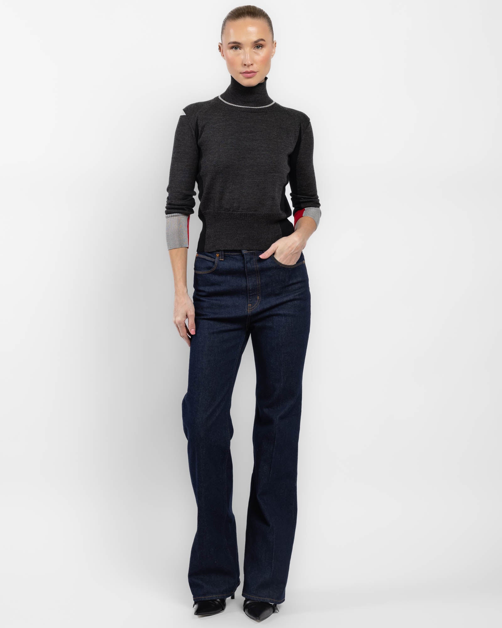 Nouveau haut à col roulé et manches longues