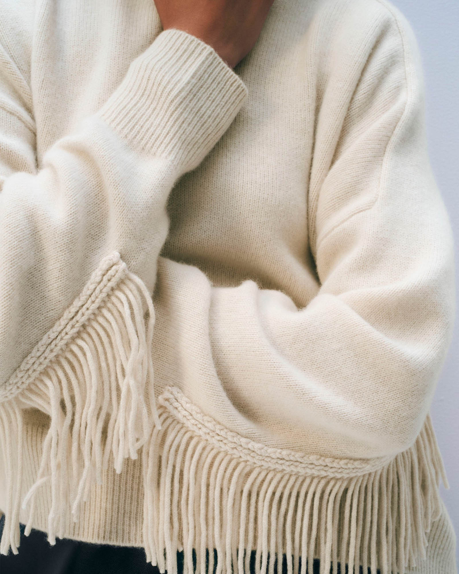 ニット/セーター KnuthMarf ethnic fringe knit 22aw KnuthMarf ethnic fringe knit 22aw 【公式通販】