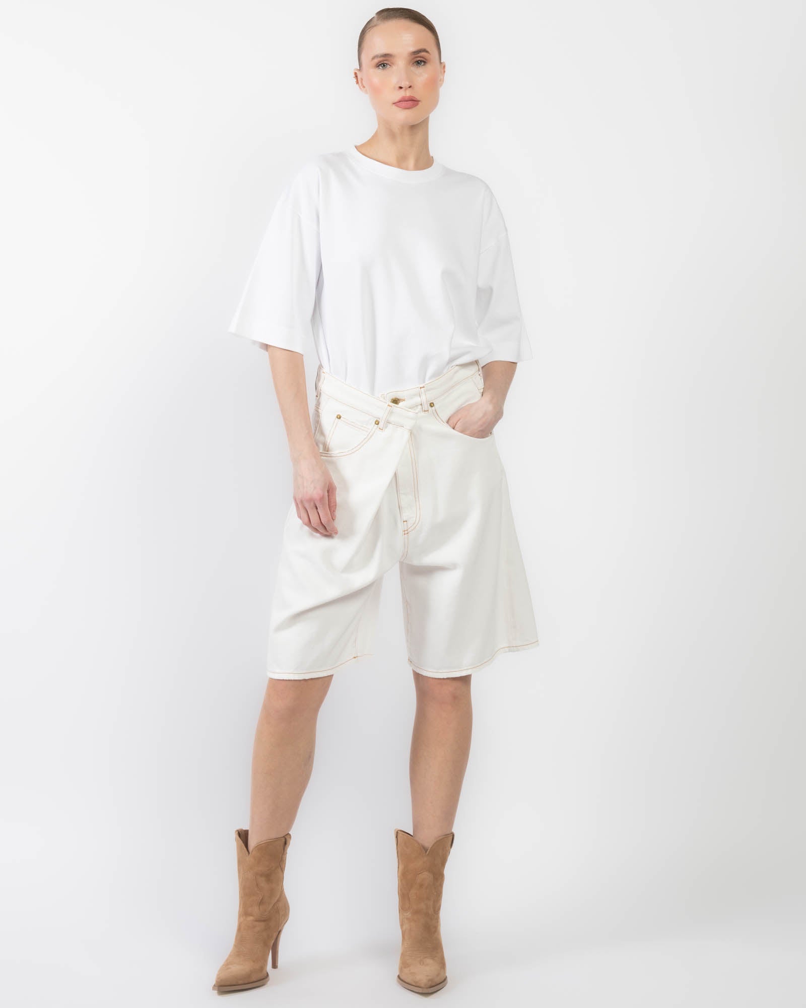 Ines Fold-Over Shorts
