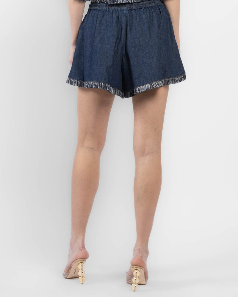 Rhiannon Fringe Denim Shorts