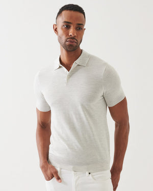 Cupro Button Polo