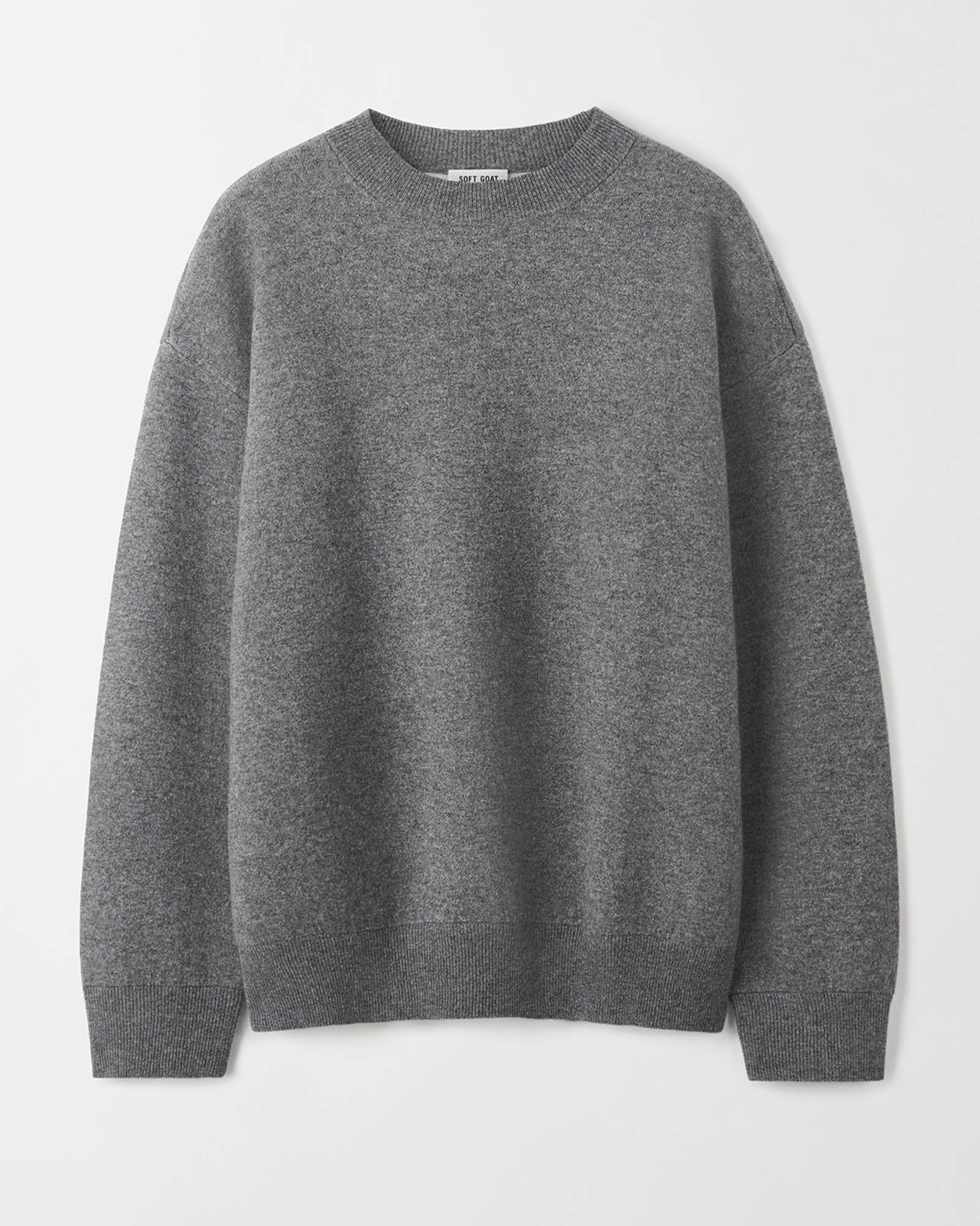 Double Faced Crew Neck Sweater