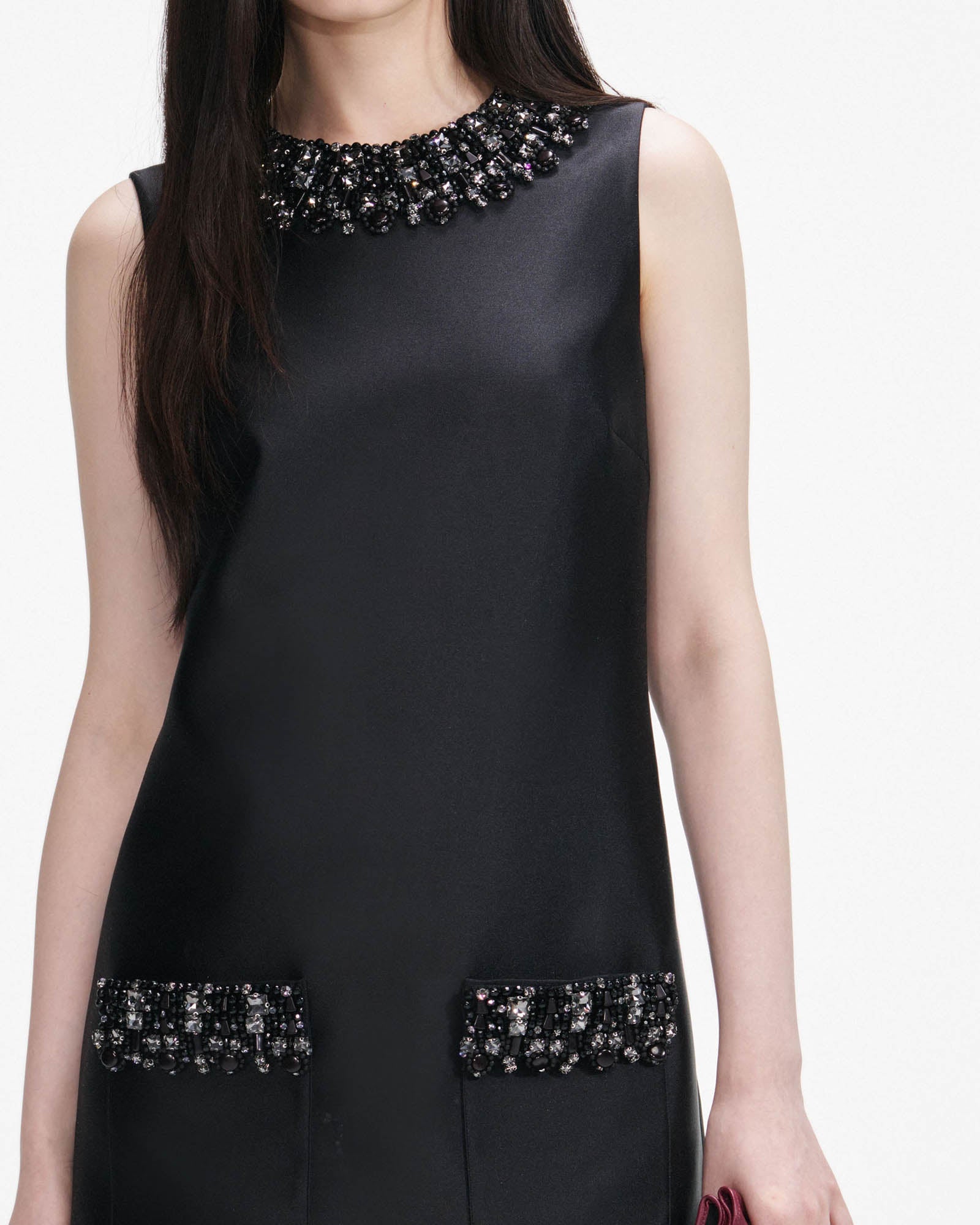 Trim Mini Dress