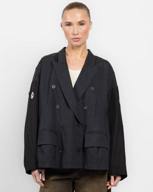 Veste kimono aviateur à double boutonnage