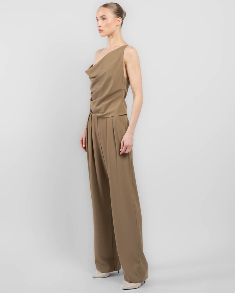 Ruched Cowl Top