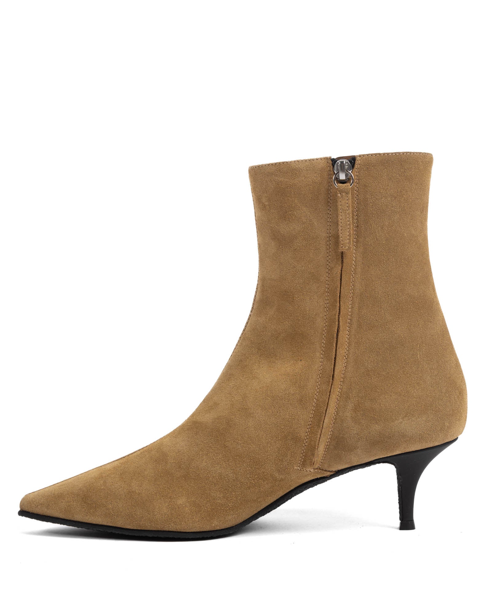 Heeled Velvet Ankle Boots