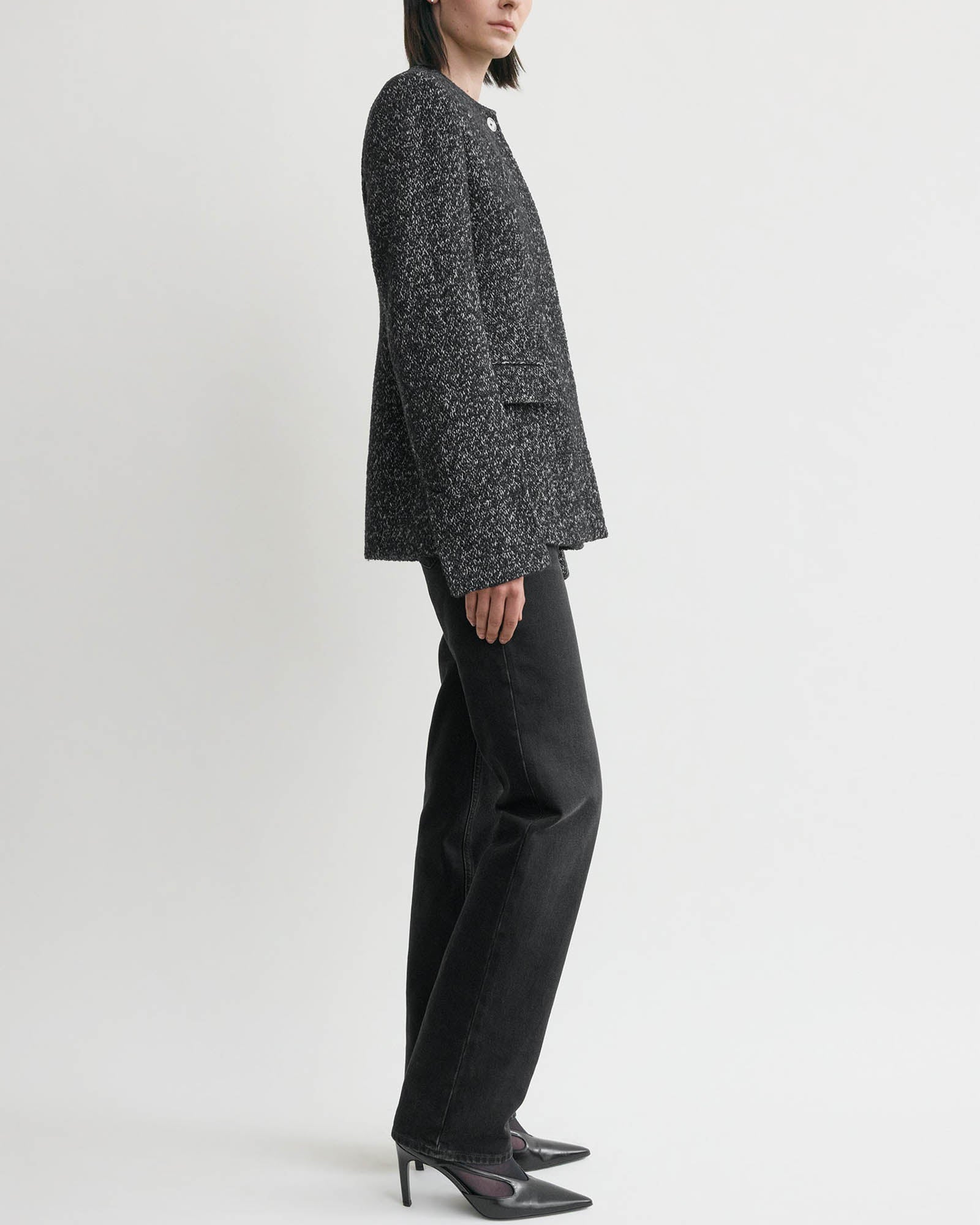 Collarless Blazer