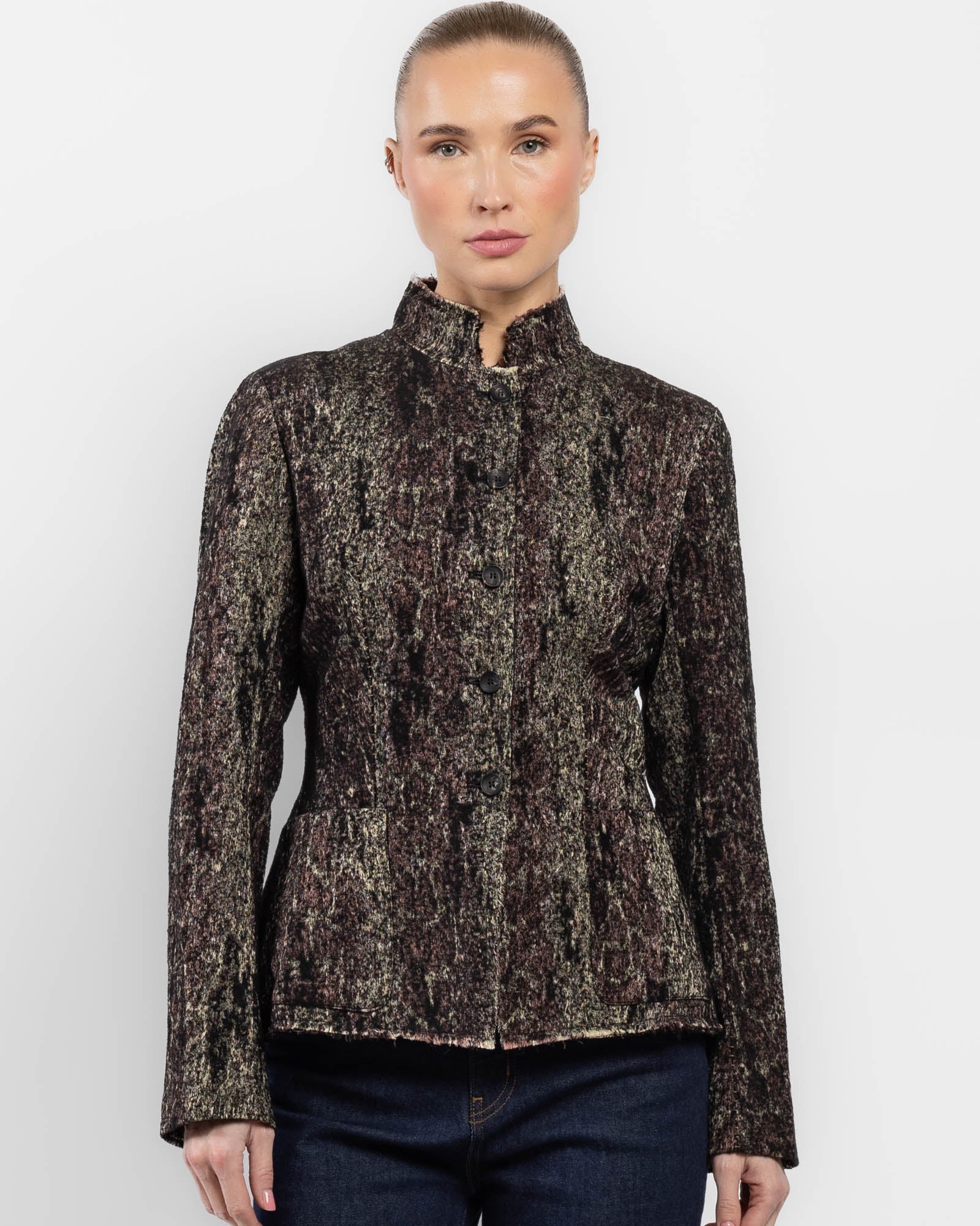 Veste slim en jacquard