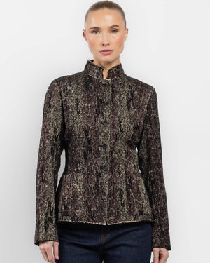 Veste slim en jacquard