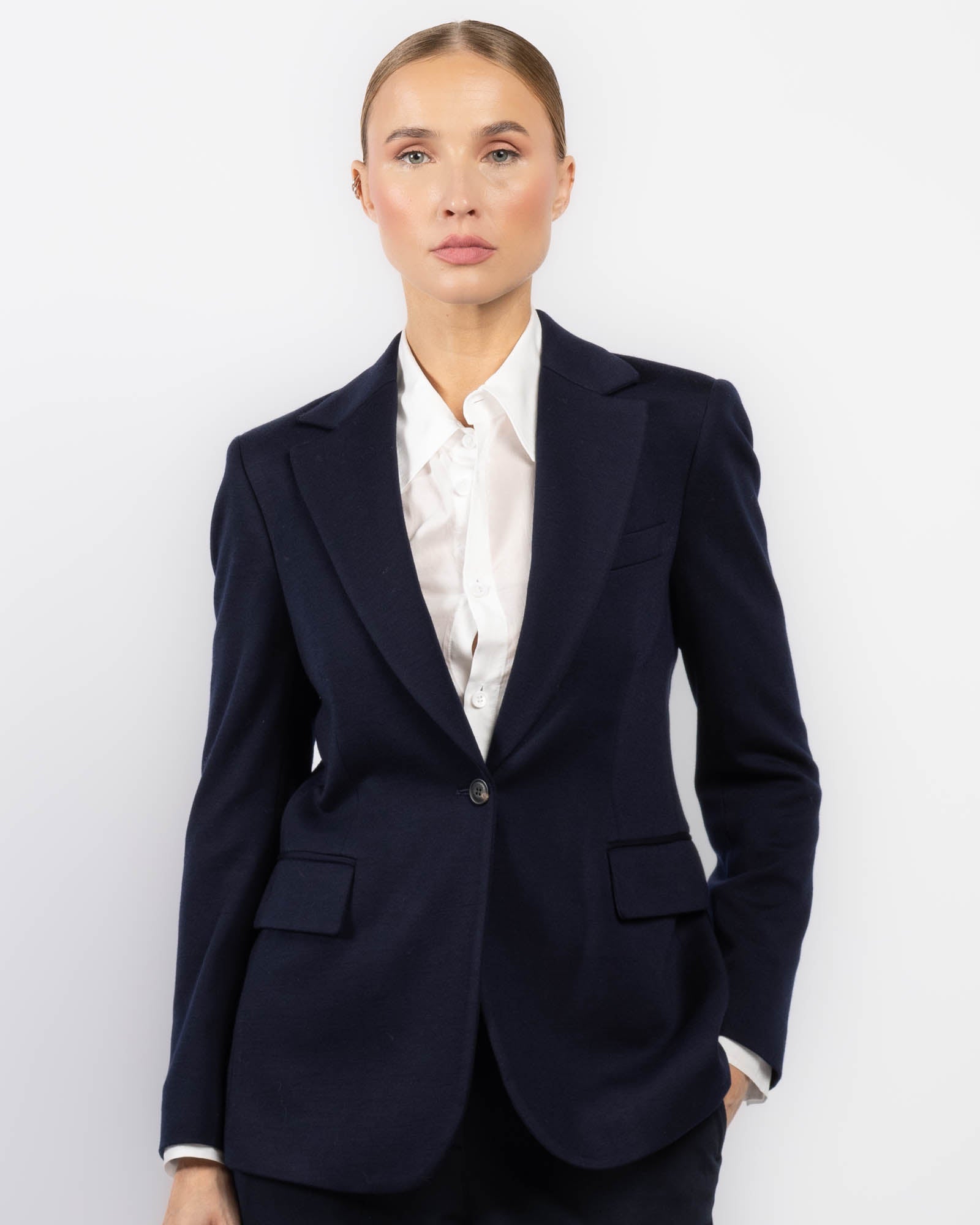 Blazer With Hooded Bib