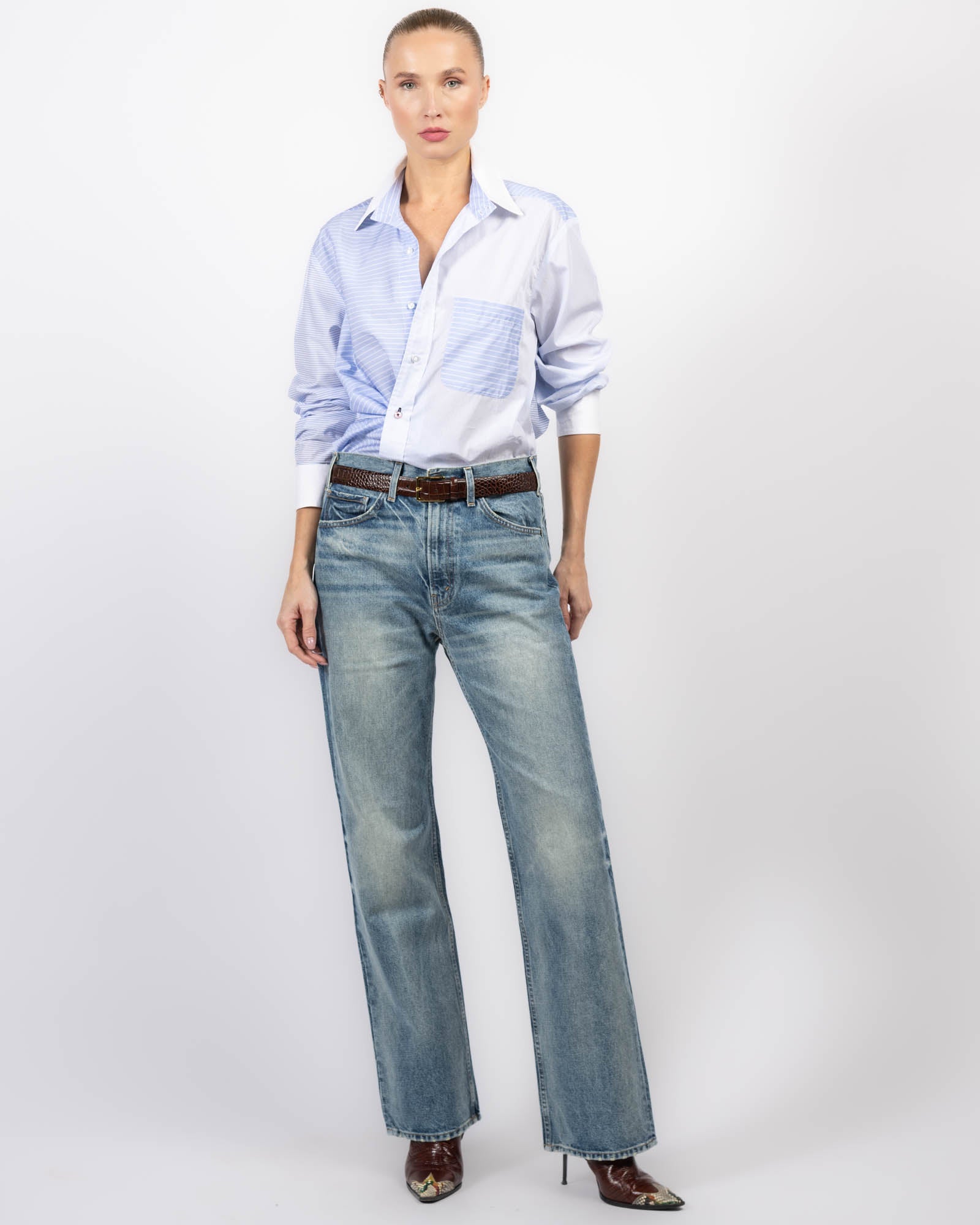 Chemise à rayures pour homme