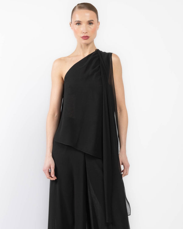 Georgette One Shoulder Top