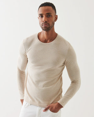 Cotton Cupro Crewneck