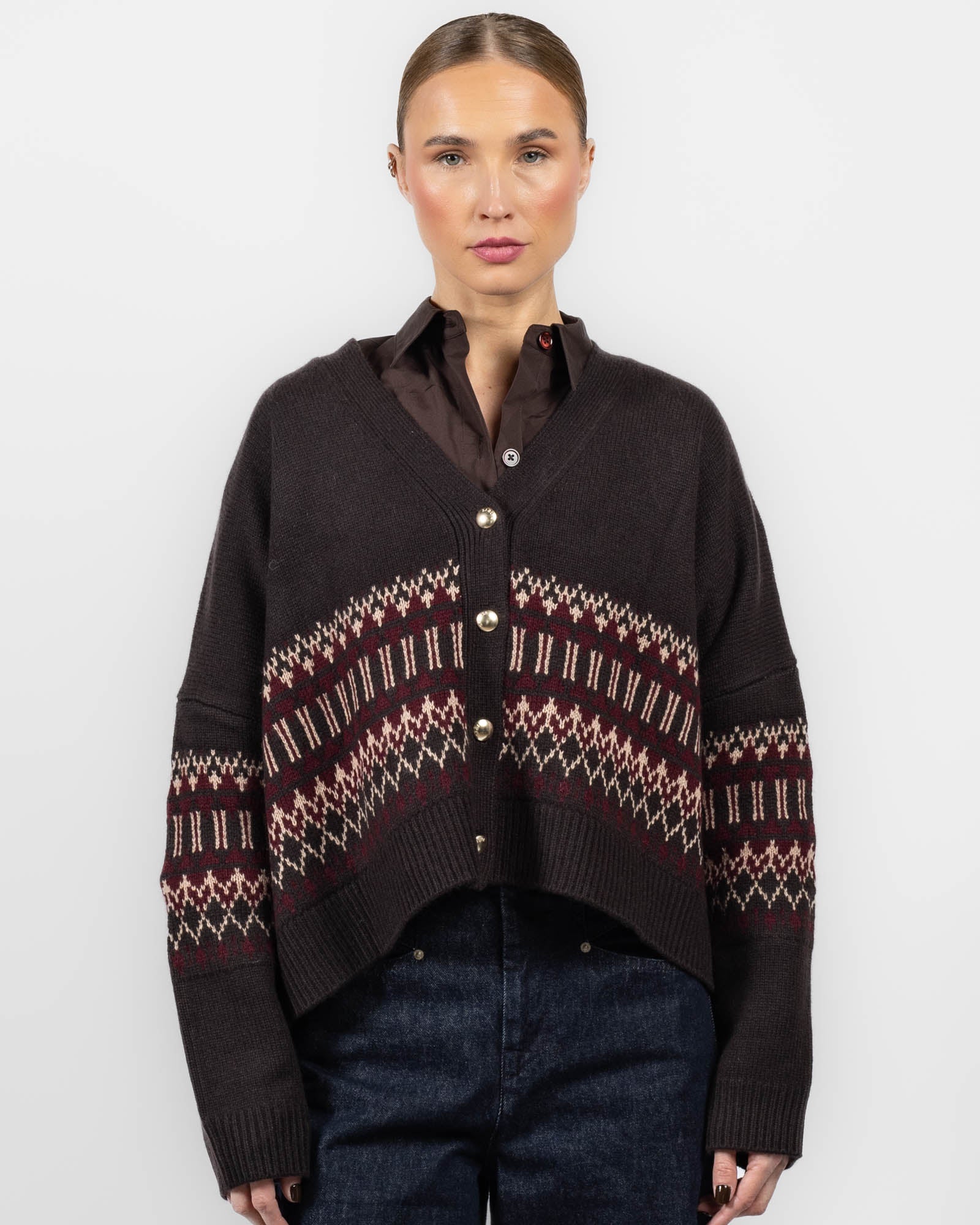 Elliot B Fair Isle Cardigan