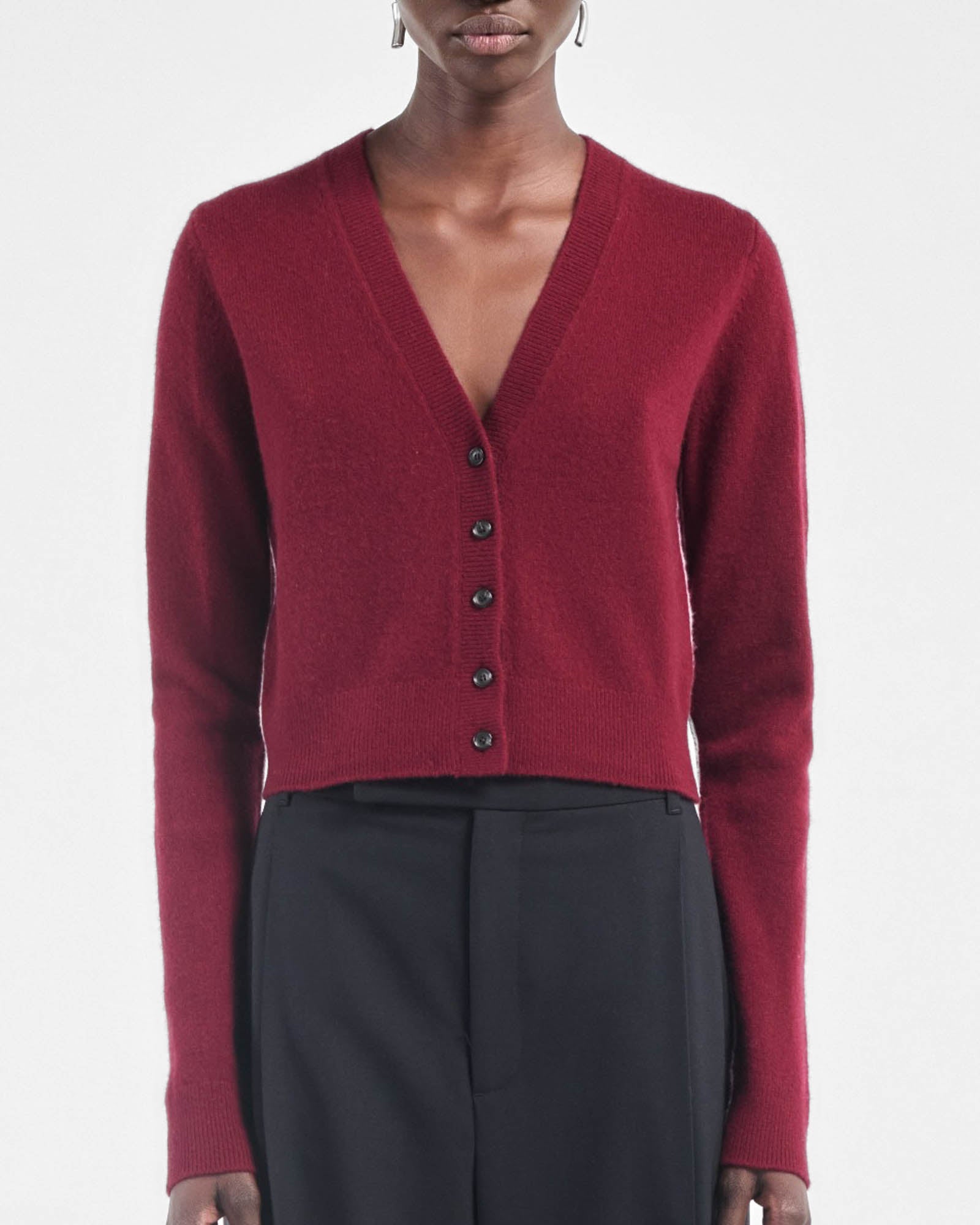 Cardigan rétréci en V