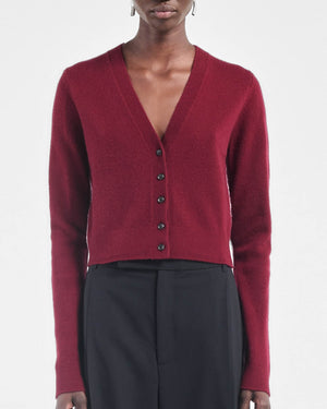 Cardigan rétréci en V