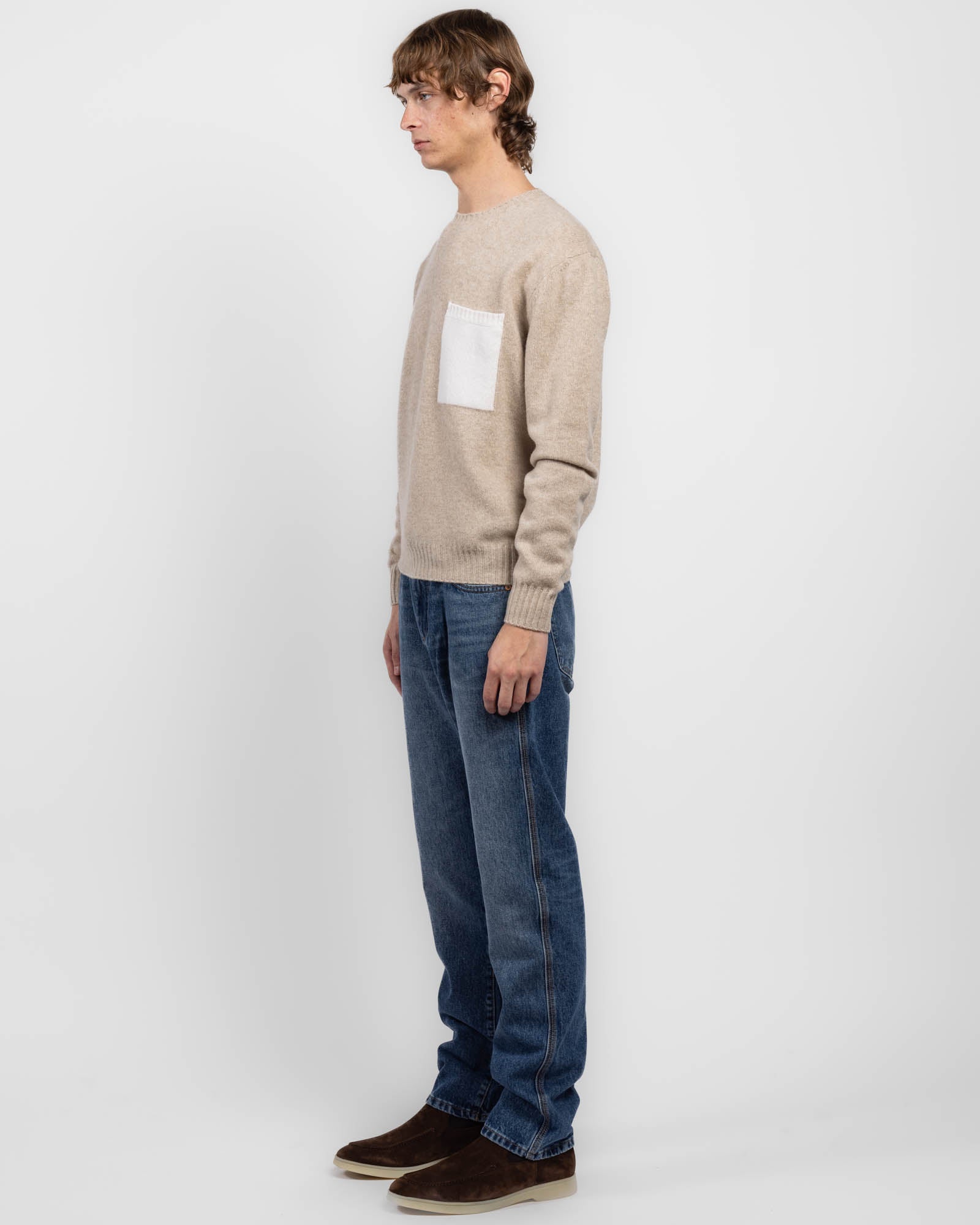 Pocket Crewneck Sweater