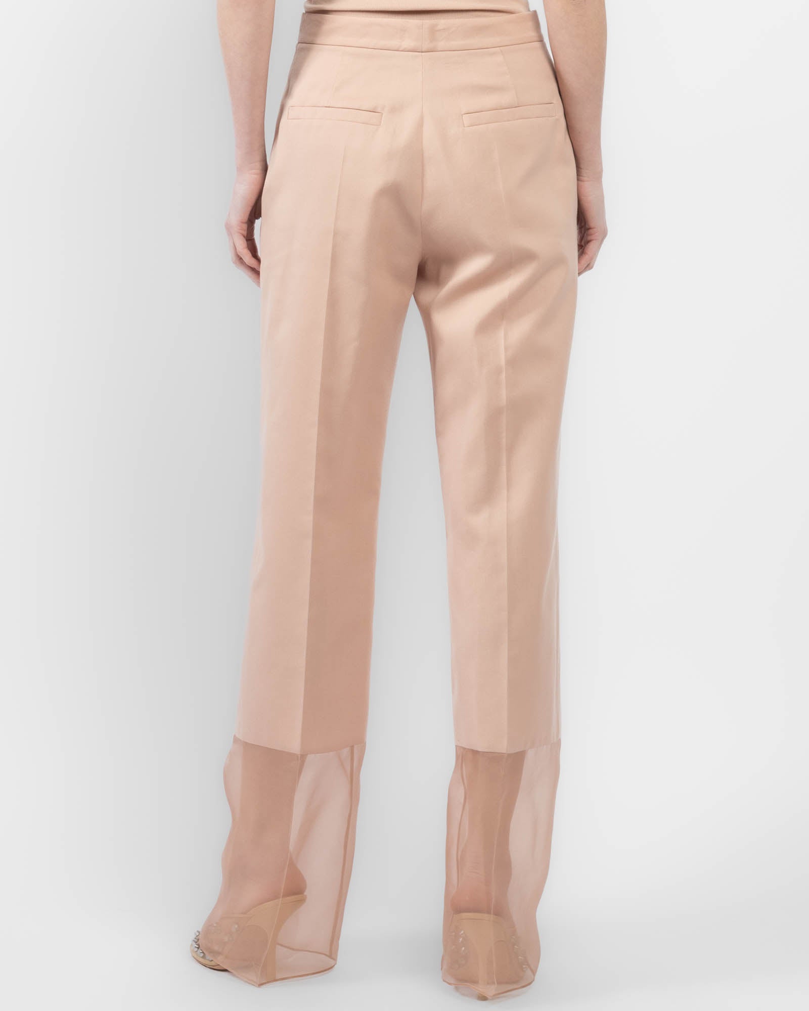 Sheer Hem Pants