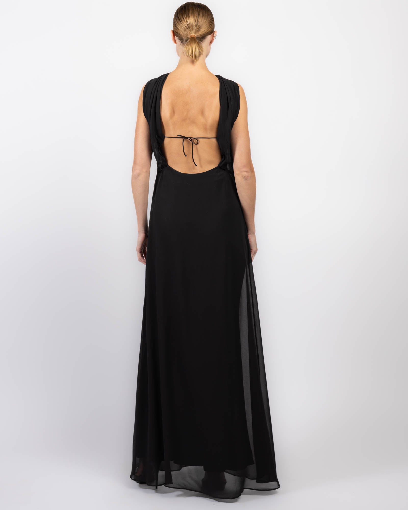 Robe dos nu inversée
