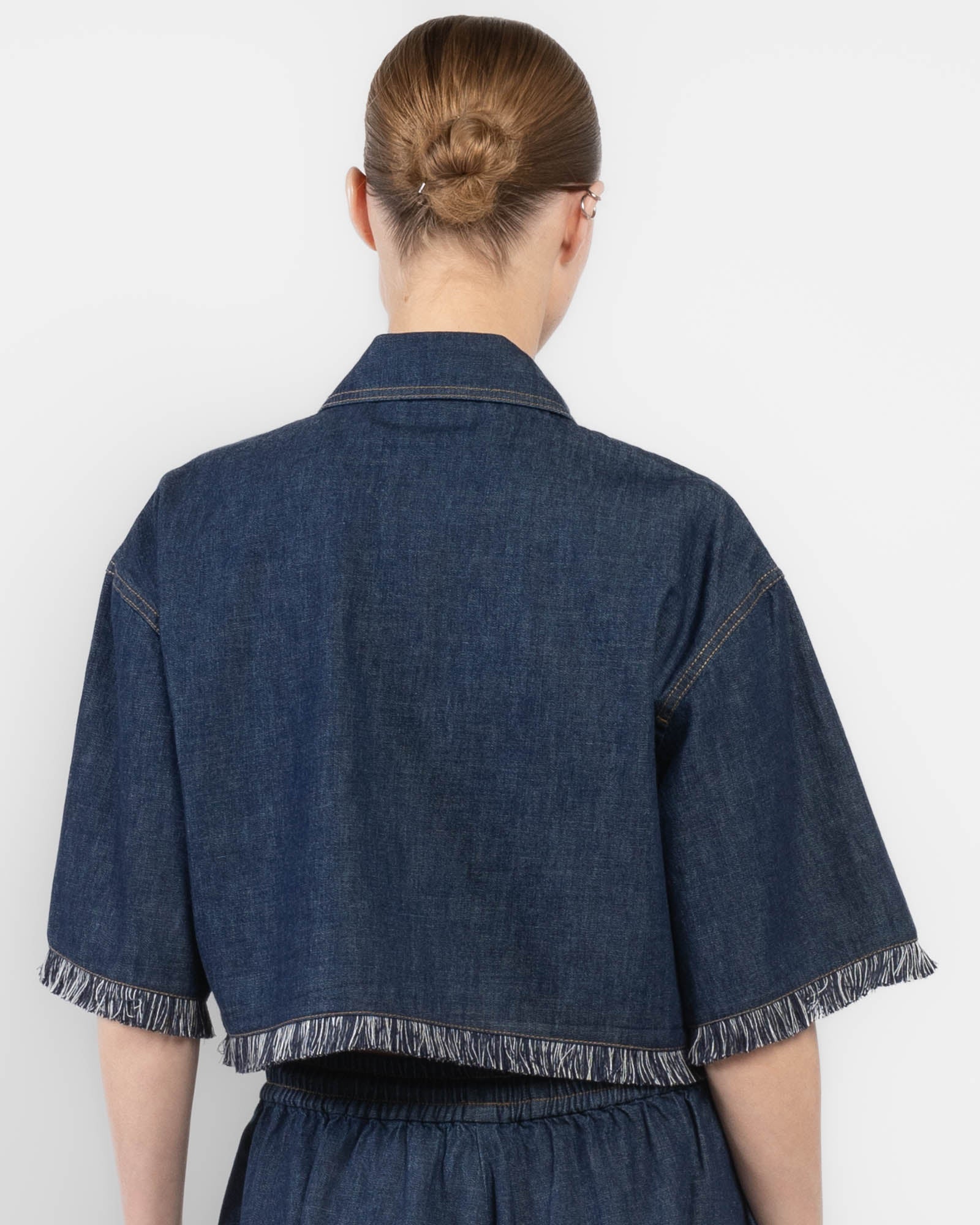 Rhiannon Fringe Denim Shirt