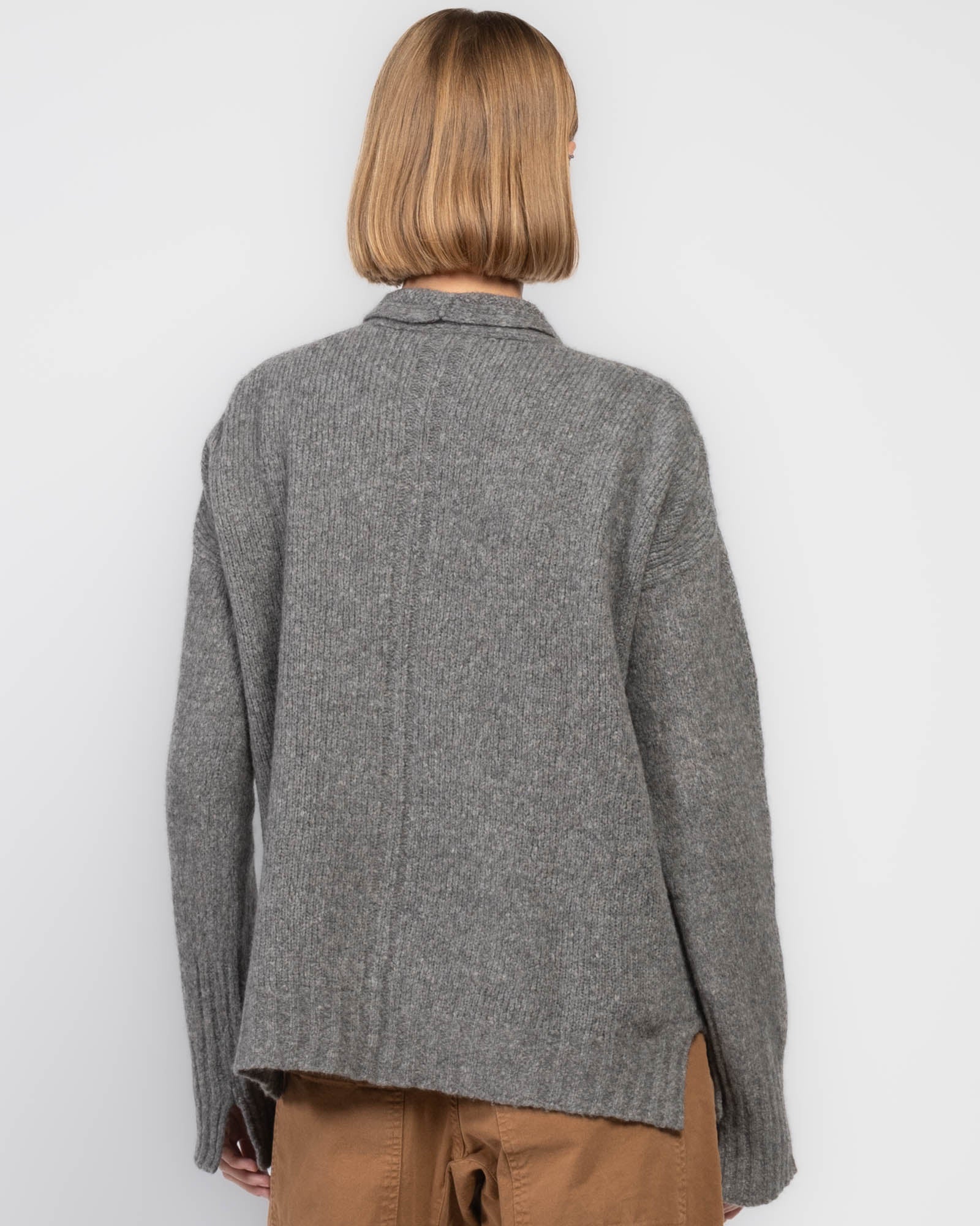 Cardigan à col souple