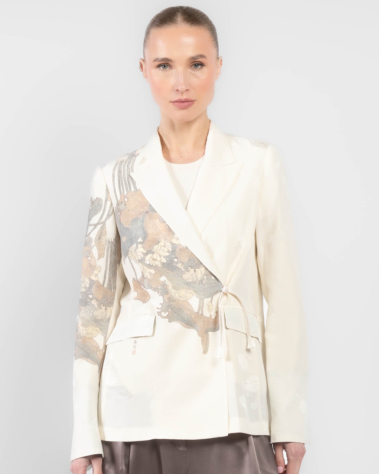 Double-Breasted Traditional Kimono Jacket