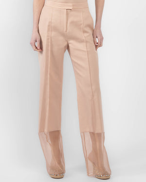 Sheer Hem Pants