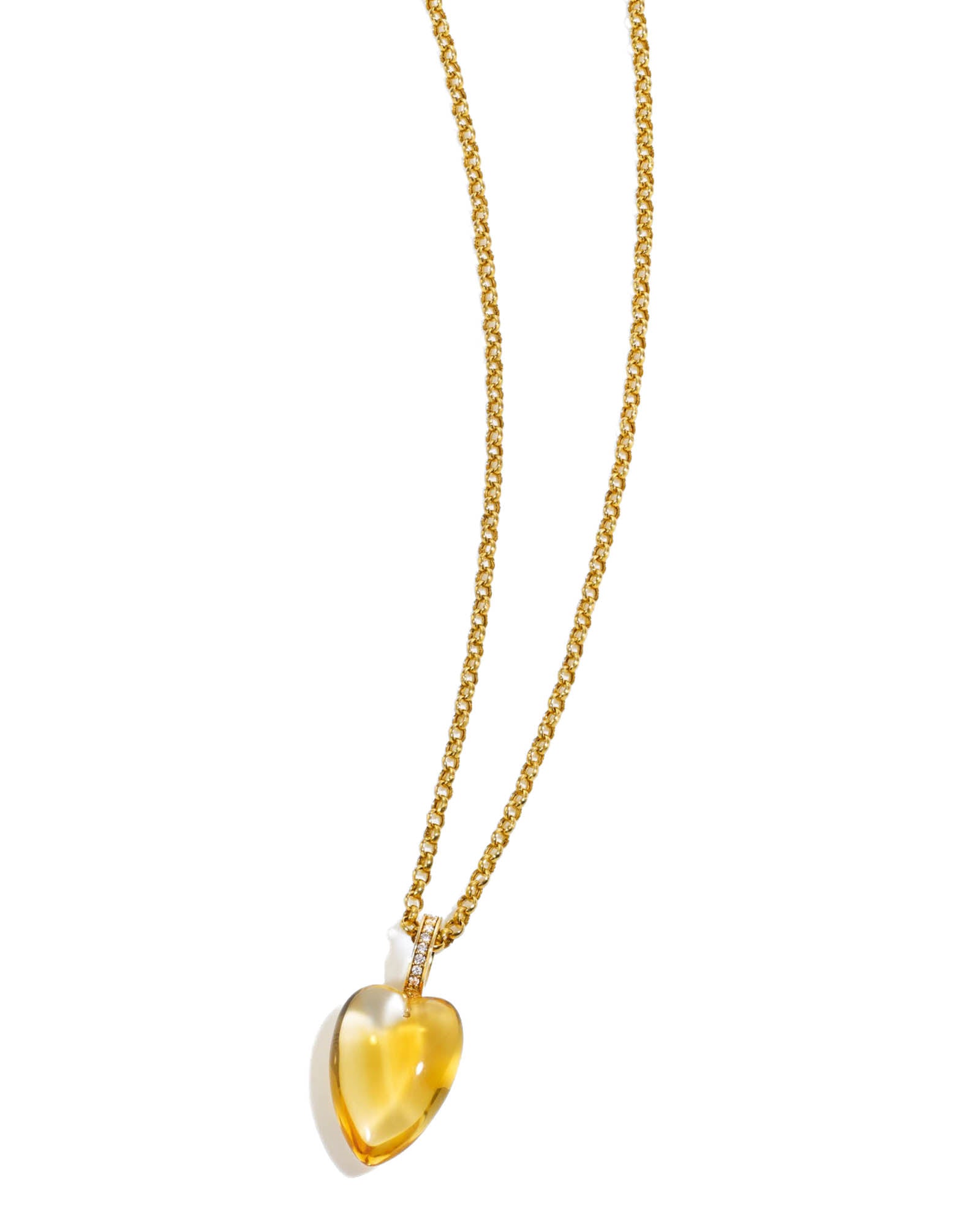 Heartstone Diamond Pendant