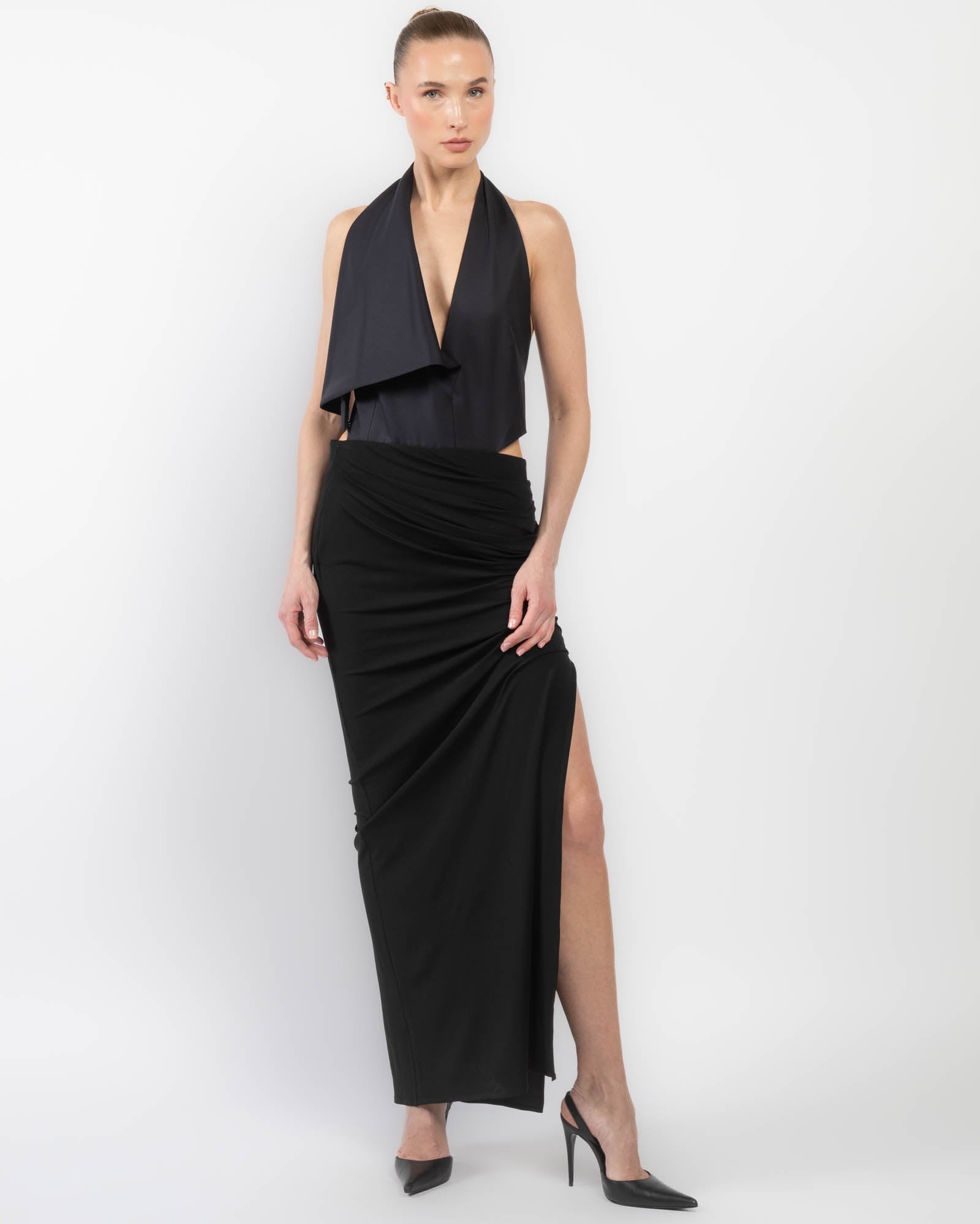 Robe à col bénitier