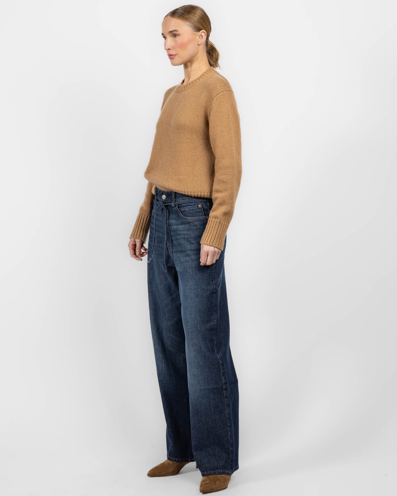 Jean Casie à jambes larges