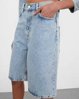 Denim Low Rise Shorts
