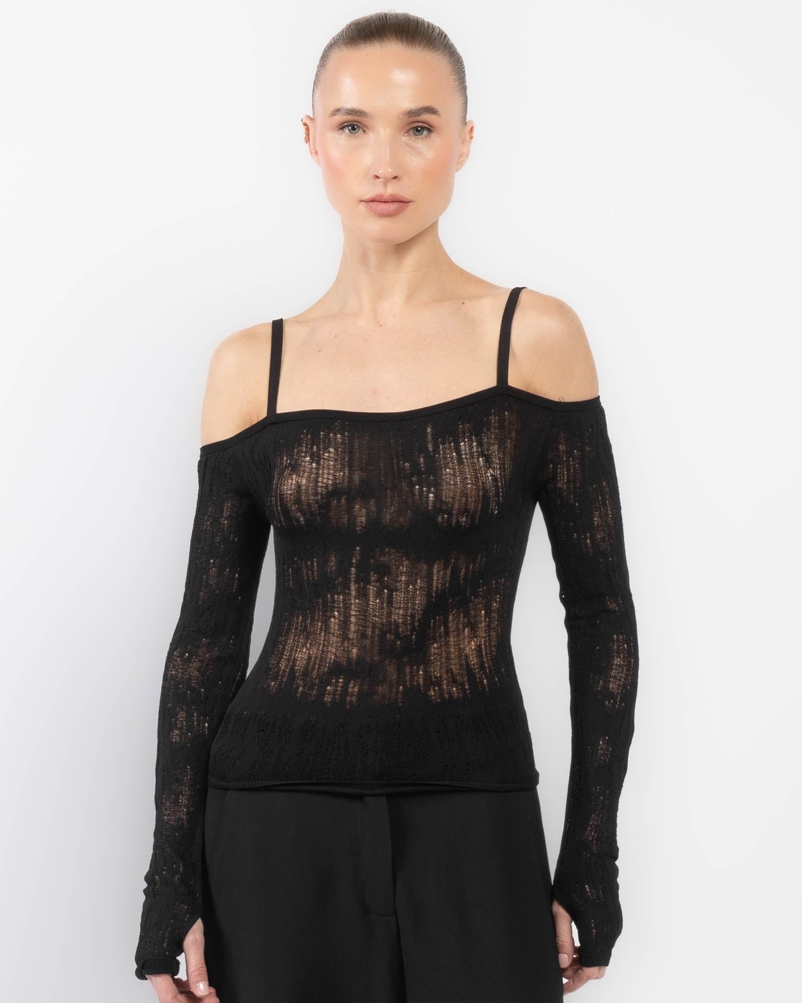 Lace Strap Top