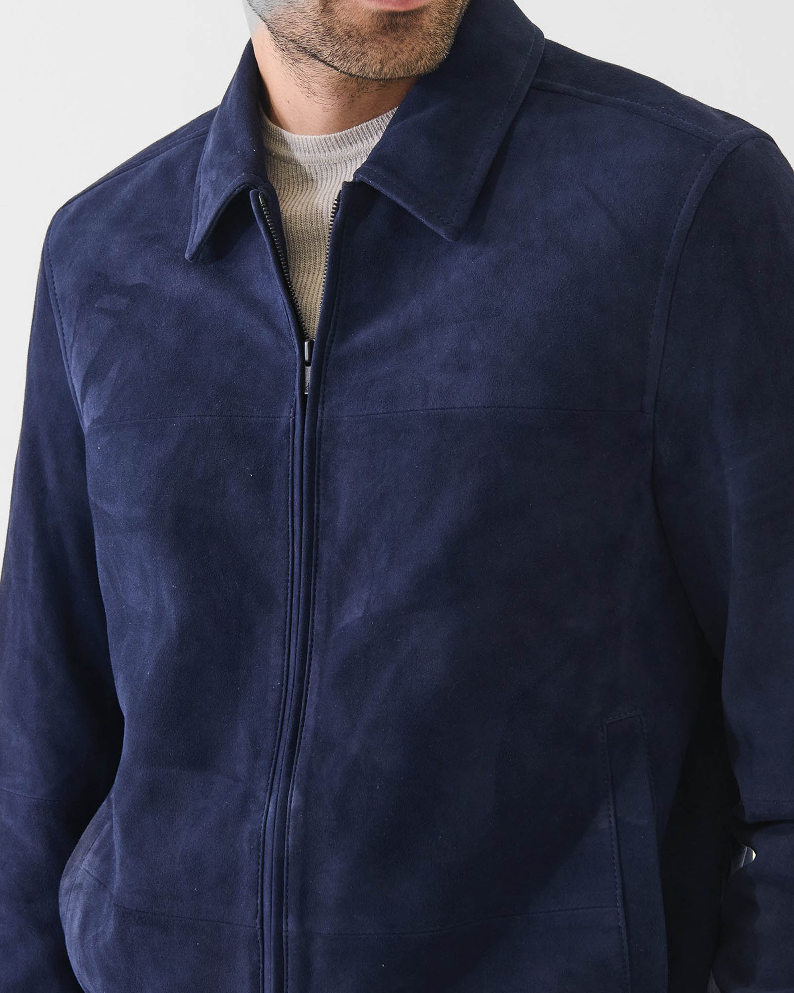 Suede Zip Jacket