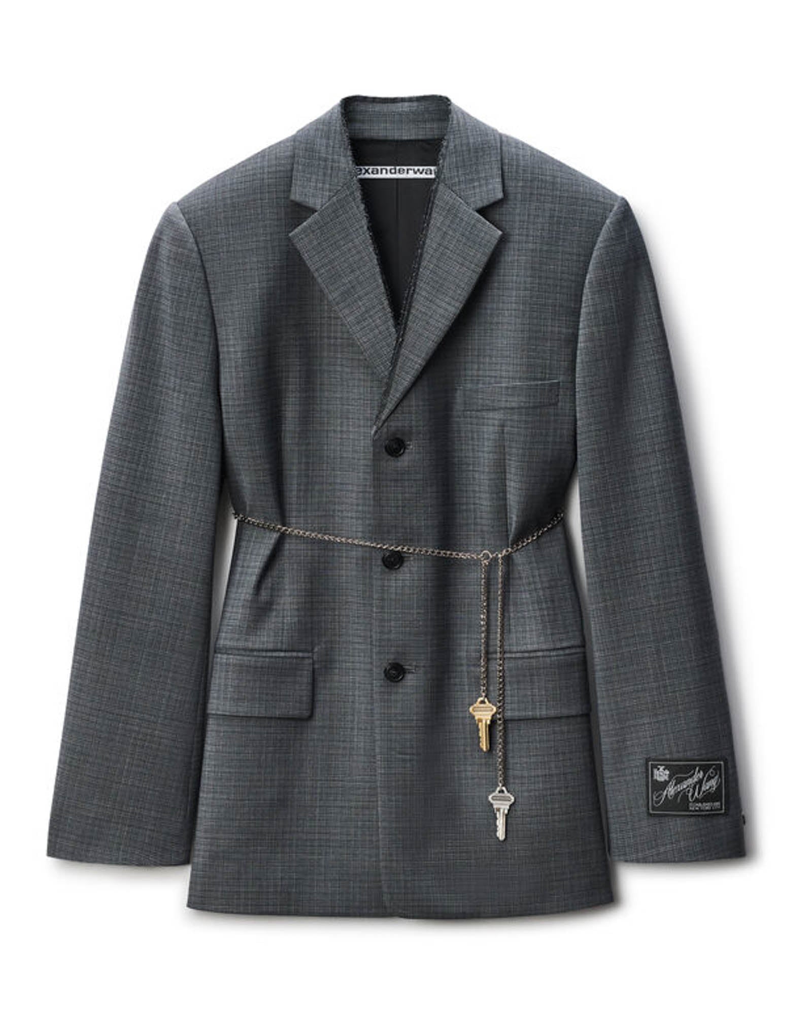 Tailored Blazer With Chain