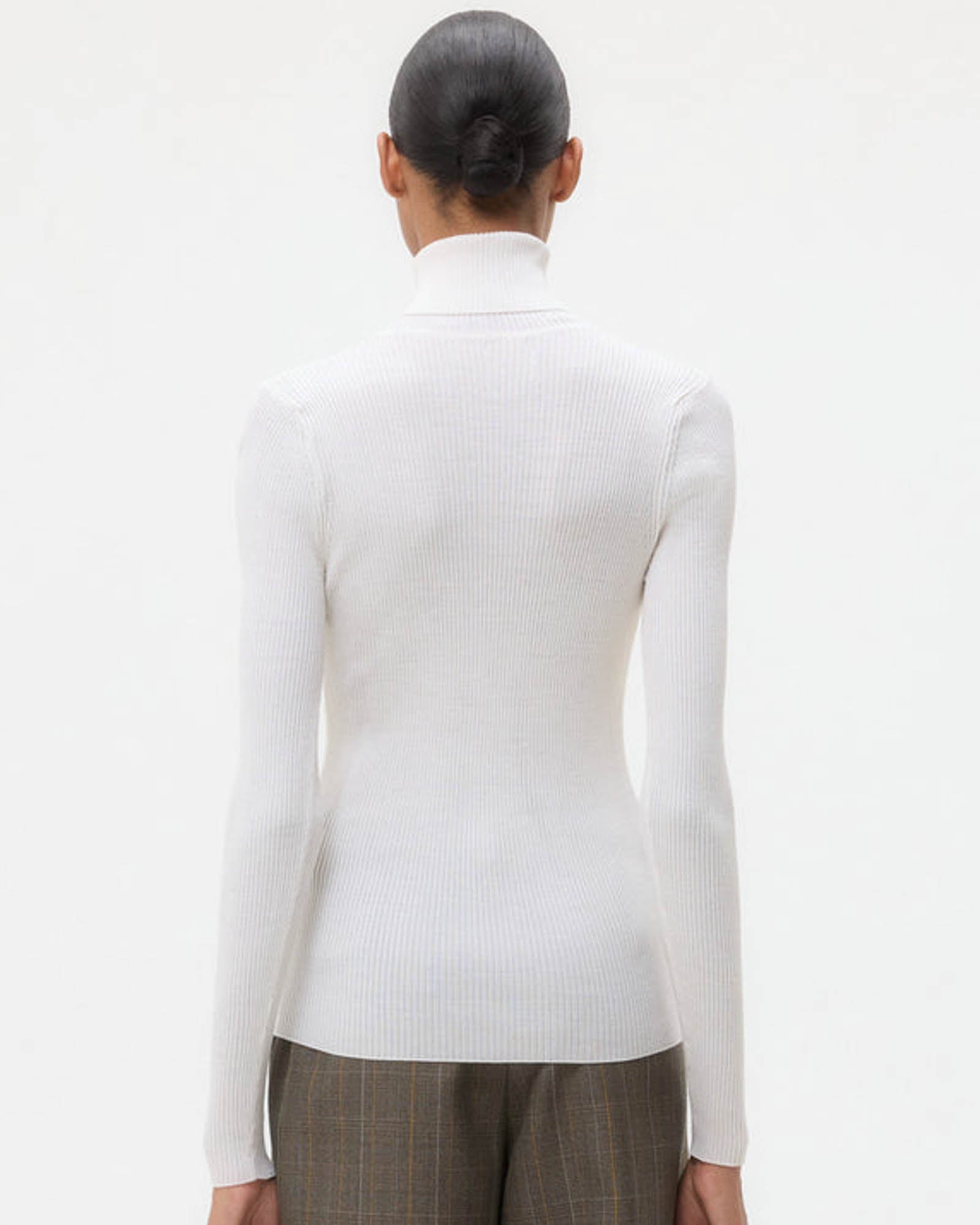 col roulé en tricot