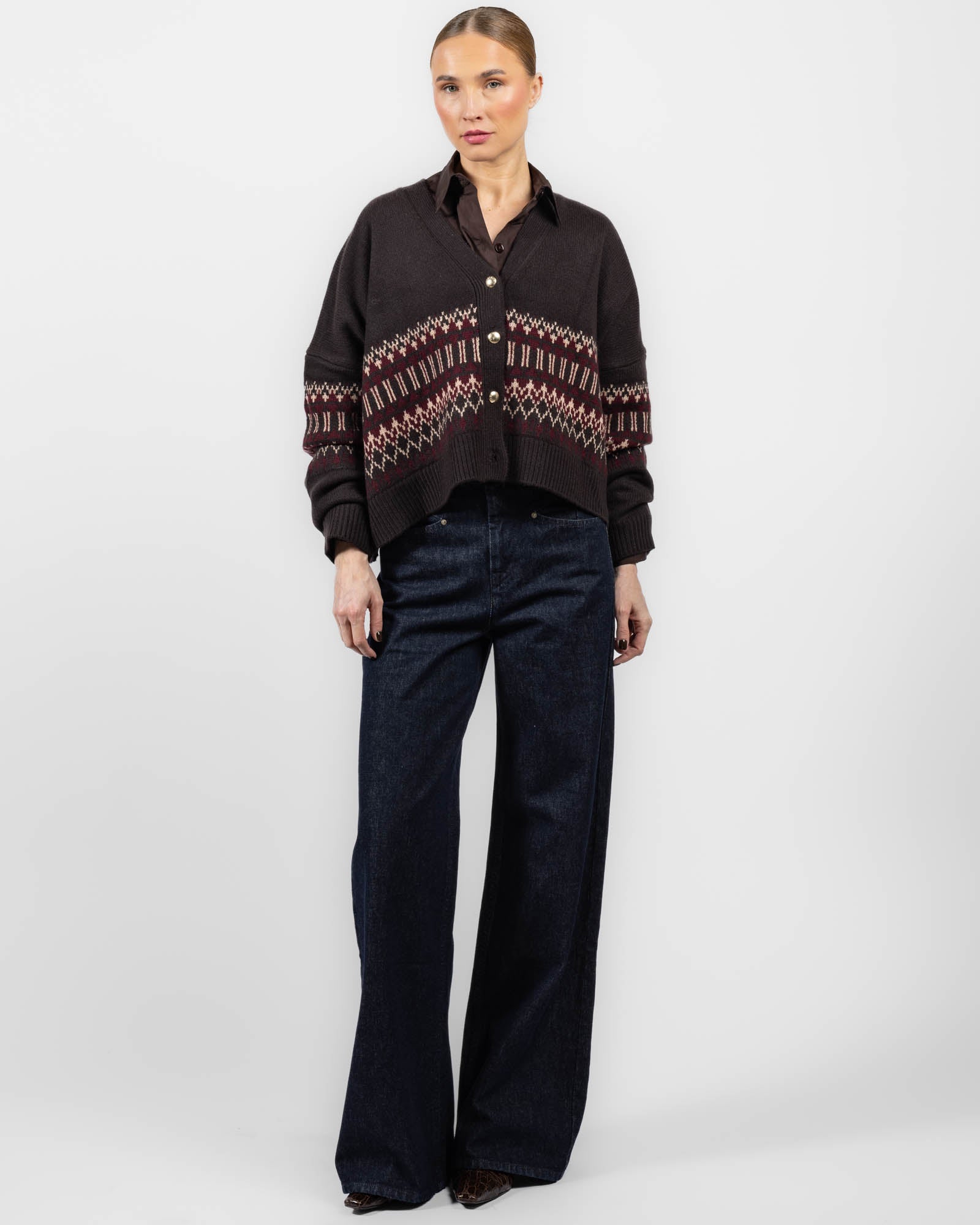 Elliot B Fair Isle Cardigan