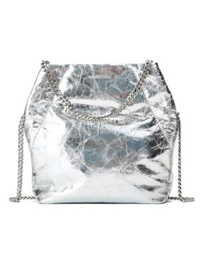 Petit sac à bandoulière métallique