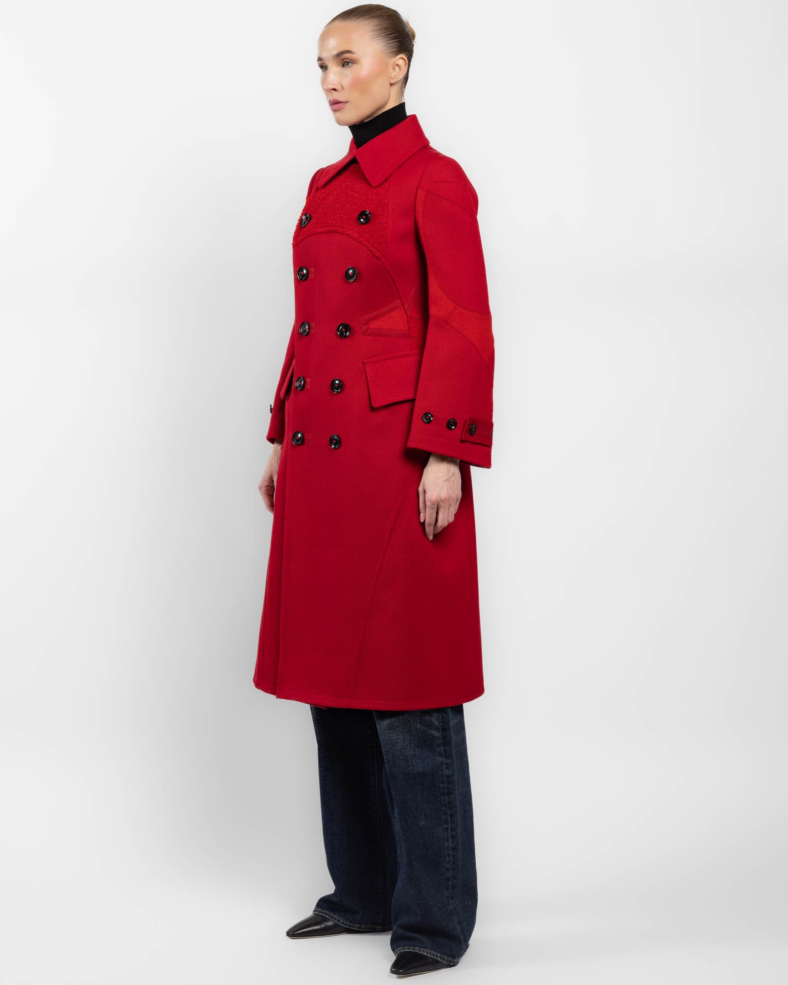 Manteau Chesterfield à double boutonnage