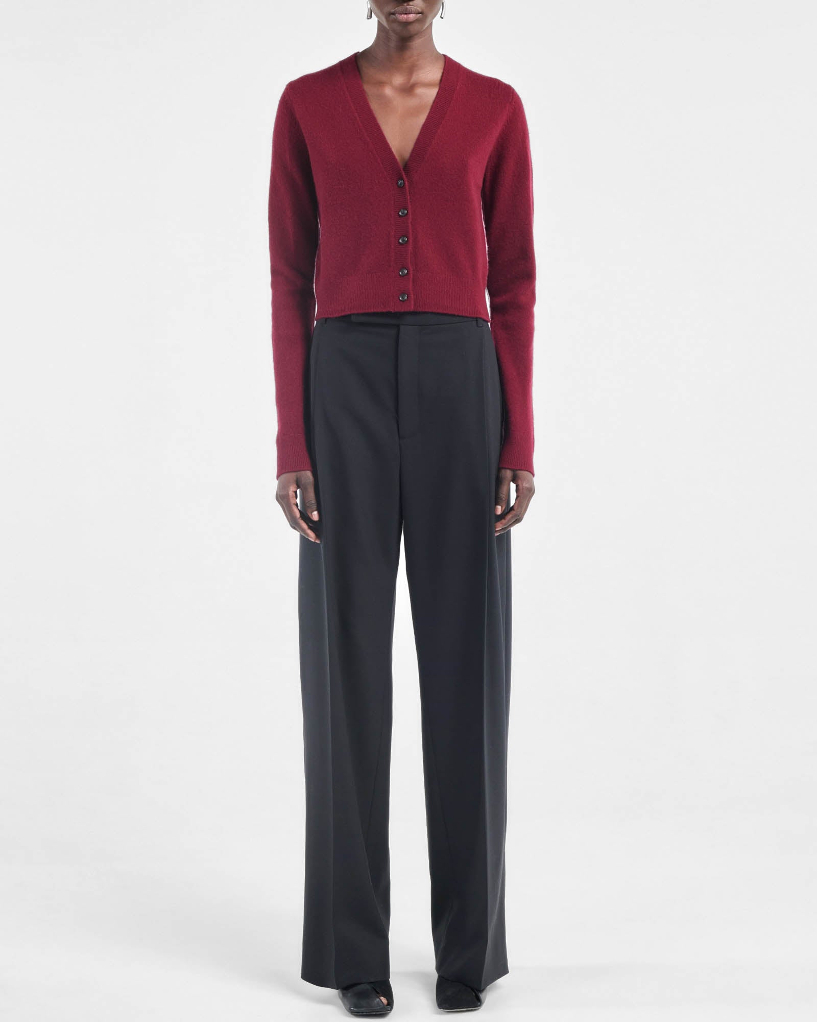 Cardigan rétréci en V