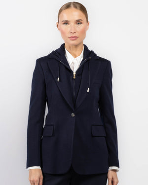 Blazer With Hooded Bib