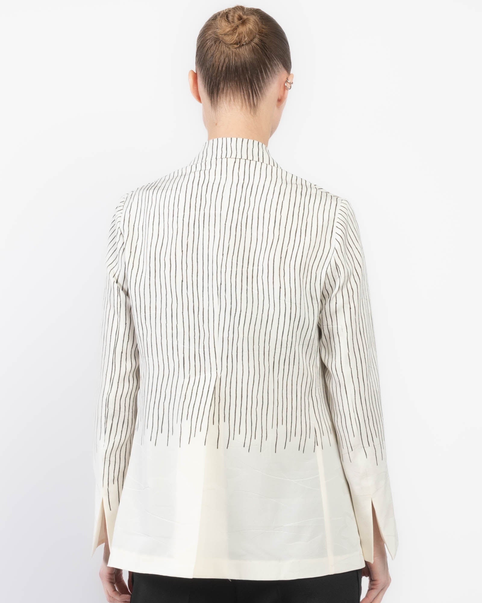 Veste à rayures florales