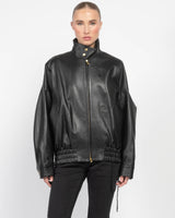 Lee Leather Bomber Jacket